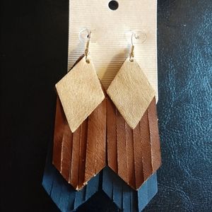 Handcrafted Leather Earrings